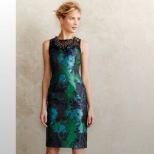 NWT Anthropologie Leifsdottir Floral Lace Sheath Dress! Sz 10! $198